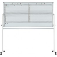 【激安】両面脚付きホワイトボード/月予定表(横書き)幅1800×高900mm(NWBR-36Y)