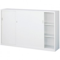 【激安】スチール引違い書庫/幅1760mm 下置き(ANW-64S)