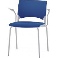 【激安】ライオン/ミーティングチェア（Epit）/4本脚タイプ（背カバー付タイプ・肘付）/幅580mm（No.1561）