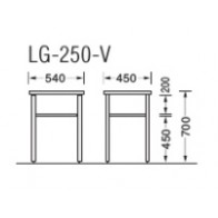 【激安】ライオン/ラウンジ用サイドテーブル/幅540mm（LG-250-V）