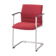 【激安】ライオン/ミーティングチェア（ユニティア）/布張り/肘あり（No.4105F）