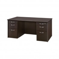 【激安】東洋事務機/役員用両袖デスク/幅1600mm(VP12-DEW)