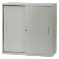 【激安】スチール引違い書庫/幅880mm 下置き(YS-33S)